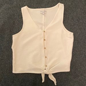 Madewell Button Tie-Front Tank